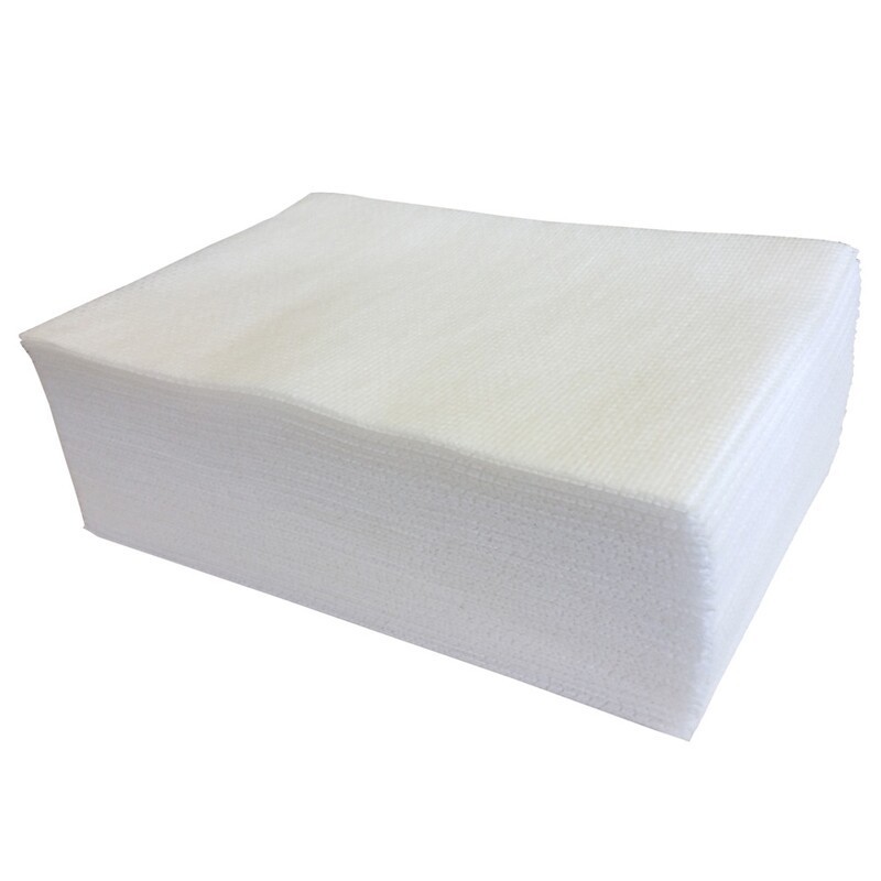Lavette non tissée ajourée blanche 35 x 50 cm HACCP – Sachet de 25