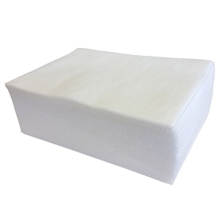 Lavette non tissée ajourée blanche 35 x 50 cm HACCP – Sachet de 25