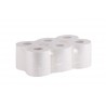 Bobine essuie-tout dévidage central 450 formats pure ouate blanche double épaisseur Ecolabel colis de 6