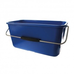 Seau rectangulaire bleu 14 L pour lavage des vitres