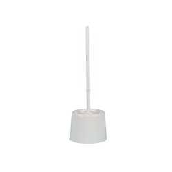 Combiné WC blanc avec porte-balayette et brosse