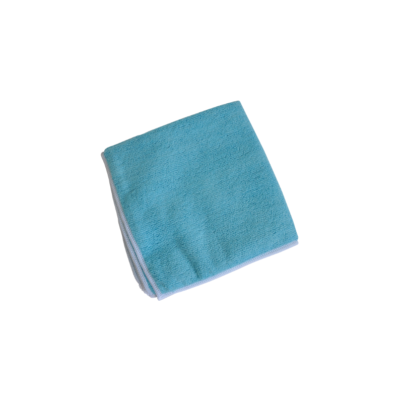 Lavette microfibre bleue 38 x 38 cm – Paquet de 5