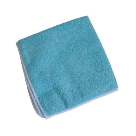 Lavette microfibre bleue 38 x 38 cm – Paquet de 5