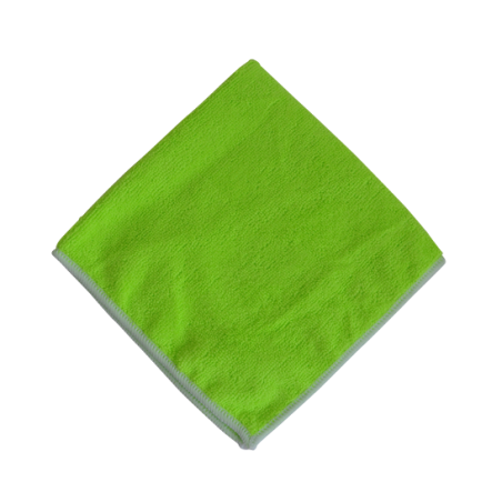 Lavette microfibre verte 38 x 38 cm – Paquet de 5