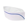 Calot papier blanc avec liseré bleu ajustable – Colis de 1 000