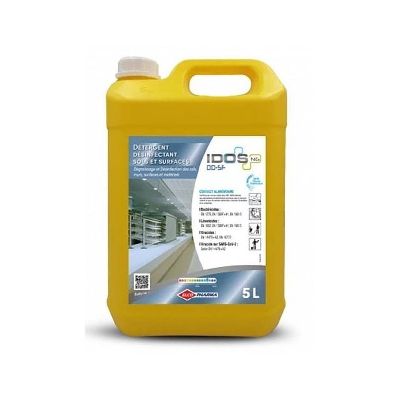 IDOS DD-SF détergent désinfectant professionnel contact alimentaire bidon 5 litres