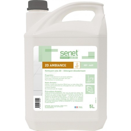 SENET 2D Ambiance détergent surodorant professionnel bidon 5 litres