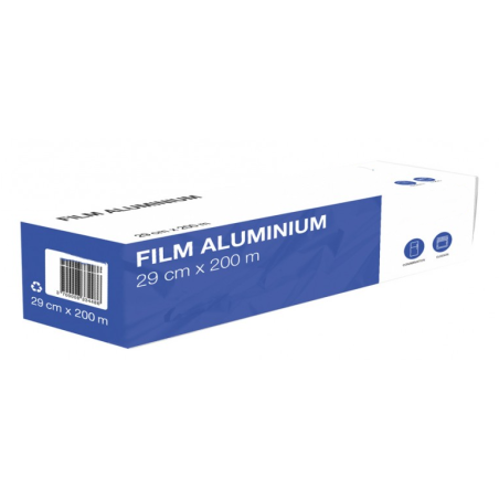 Film aluminium 29 cm x 200 m en boîte distributrice