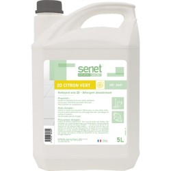 SENET 2D Citron détergent surodorant professionnel bidon 5 litres