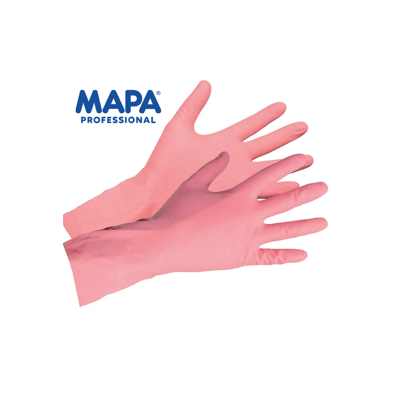 Gants Ménage Mapa Vital 115 Roses Taille 6 Latex - Clean By Luna