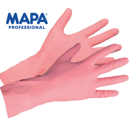 Gants Ménage Mapa Vital 115 Roses Taille 6 Latex - Clean By Luna