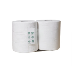 Papier hygiénique Maxi Jumbo 350 m pure ouate blanche double épaisseur gaufrée