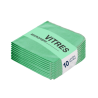 Lavette vitre microfibre verte 38 x 38 cm – Paquet de 10