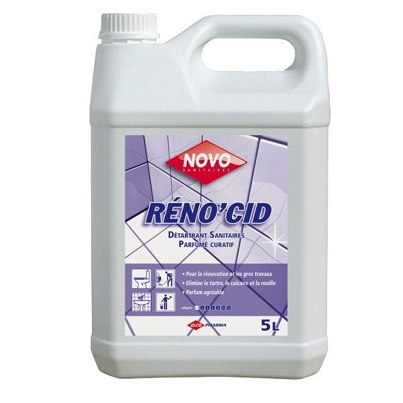 NOVO RENO'CID rénovant acide concentré sanitaires bidon 5 litres