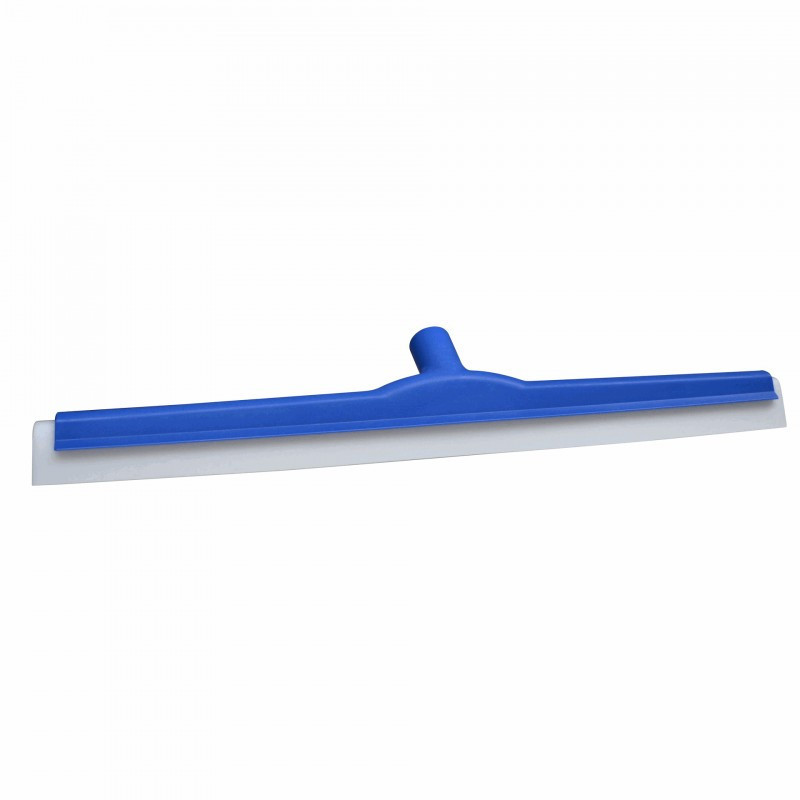 Raclette sol alimentaire 55 cm mousse blanche fixe - Monture bleue