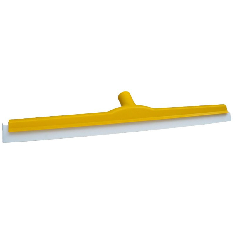 Raclette sol alimentaire 55 cm mousse blanche fixe - Monture jaune