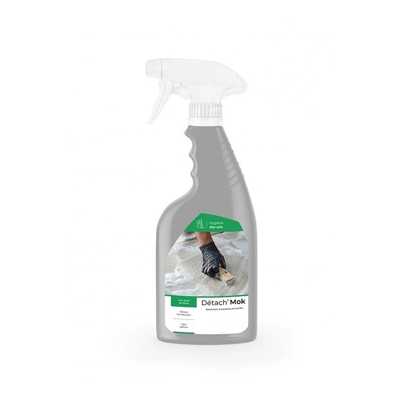 Détach'Mok détachant professionnel pour moquettes, tapis et textiles - Spray 750 ml