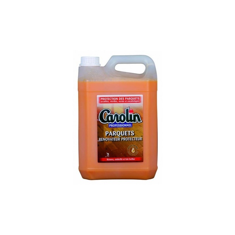 CAROLIN Rénovateur Protecteur émulsion professionnelle pour parquets bidon 5 litres