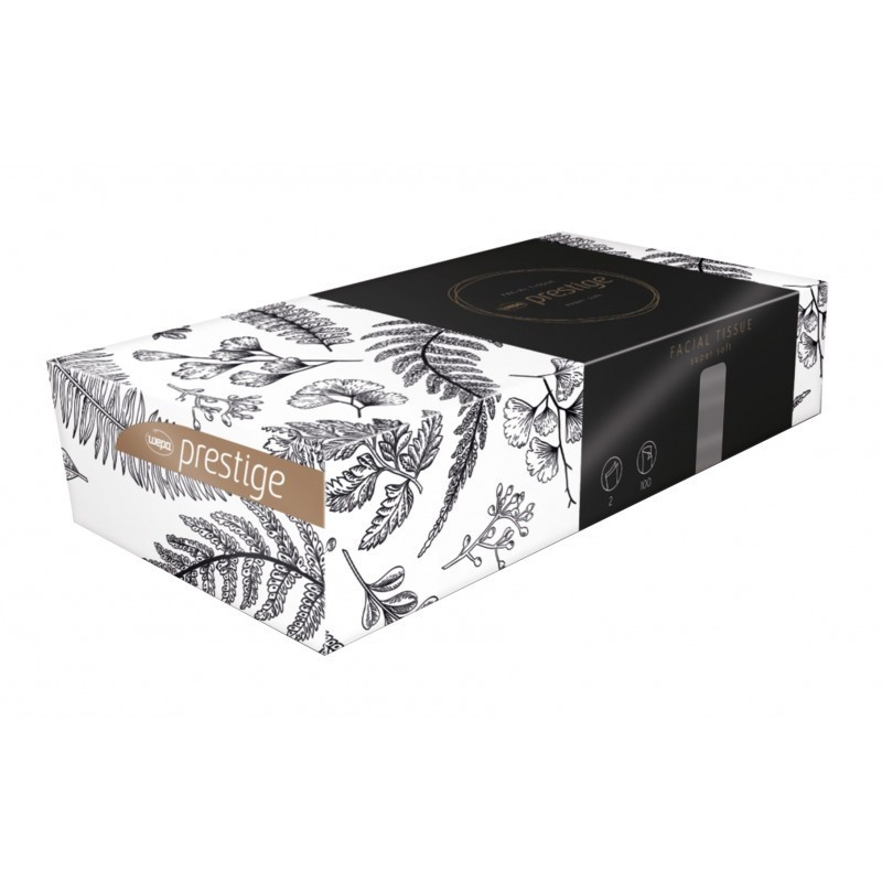 Mouchoirs en papier 2 plis pure ouate blanc Écolabel - Carton de 40 boîtes