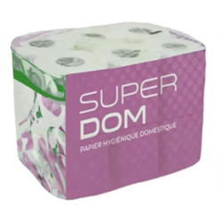 Papier toilette domestique 18 m pure ouate blanche double épaisseur gaufrée Ecolabel fabriqué en France