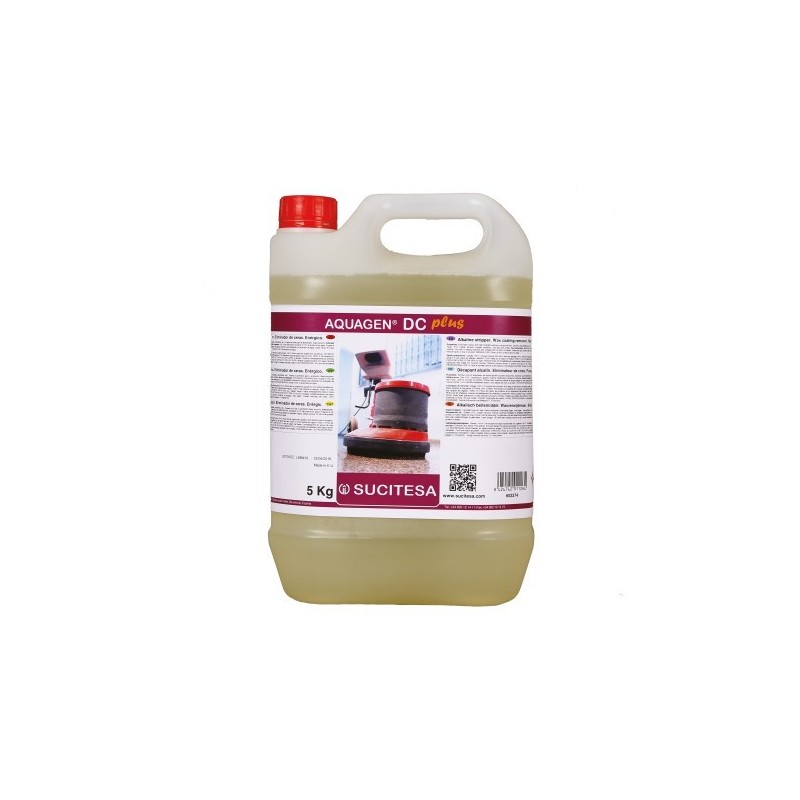 AQUAGEN DC PLUS décapant alcalin puissant pour sols professionnels bidon 5 litres