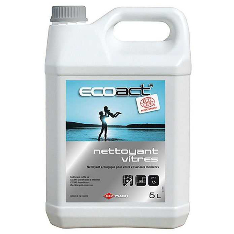 ECOACT' Nettoyant Vitres Ecocert pour vitres, miroirs et surfaces modernes
