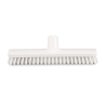 Frottoir polyester dur blanc 30 cm monture PP douille inclinée gamme alimentaire