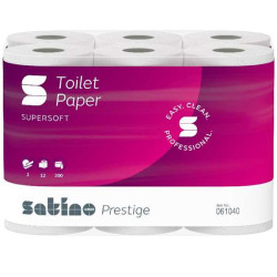 Papier toilette blanc 3 plis Écolabel WEPA – 250 feuilles – 72 rouleaux