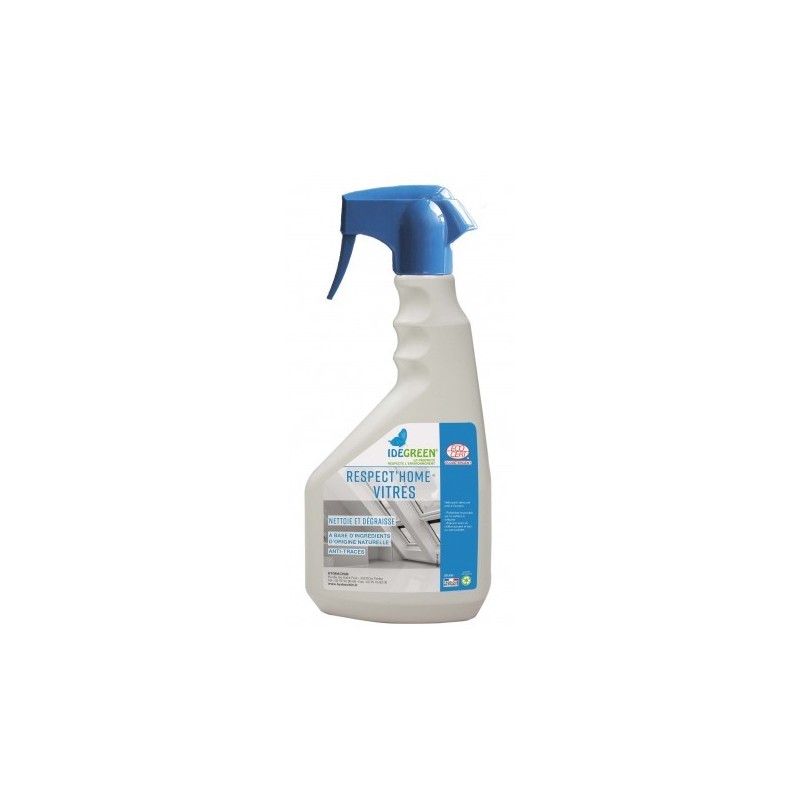 RESPECT HOME VITRES nettoyant vitres professionnel d'origine végétale pulvérisateur 750 ml