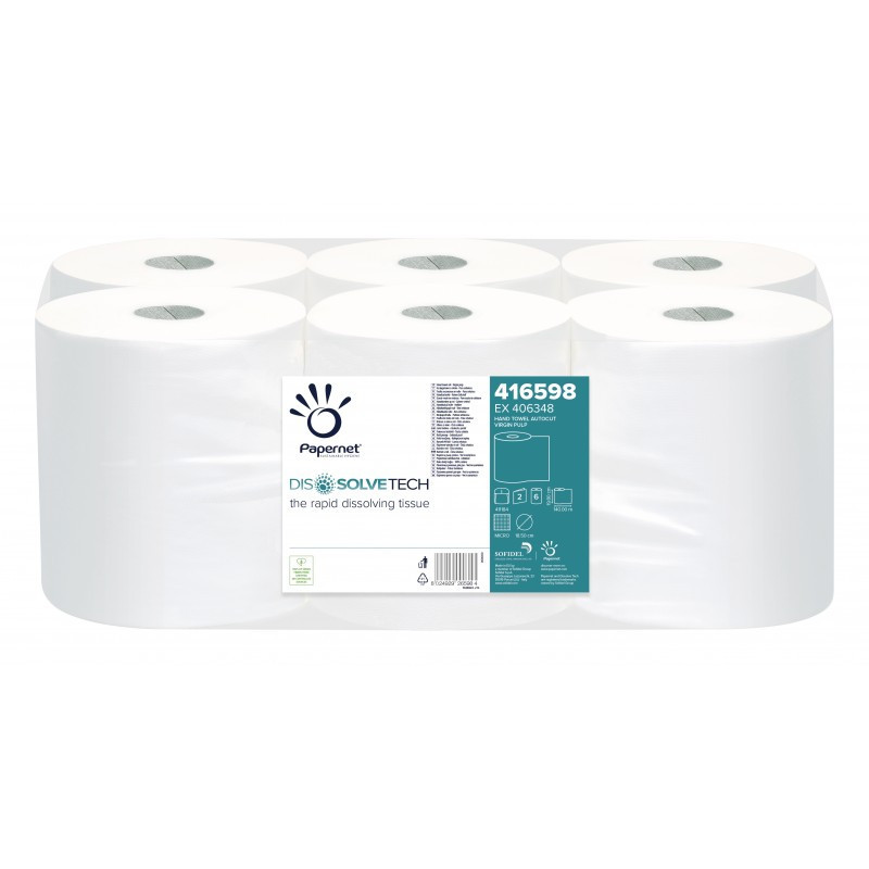 Essuie-mains en rouleau Autocut Dissolve Tech – bobine de 140 m
