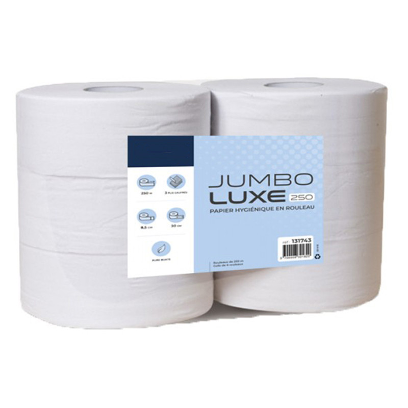 Papier toilette Maxi Jumbo 3 plis gaufré – 250 m