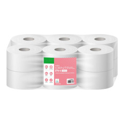 Papier toilette à dévidage central blanc Écolabel 2 plis
