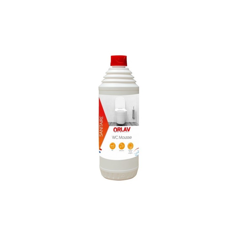 ORLAV WC Mousse détartrant mousse pour WC bidon 1 litre