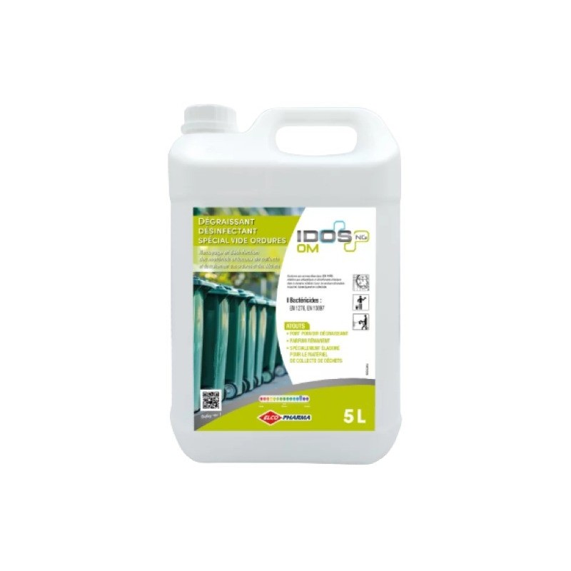 IDOS OM NG dégraissant désinfectant bactéricide spécial vide-ordures bidon 5 litres