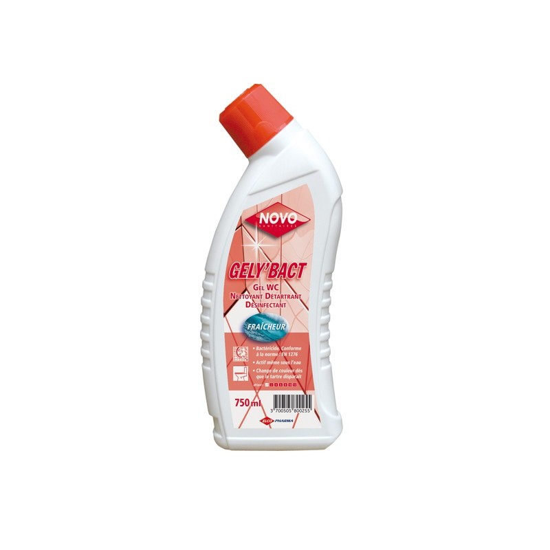NOVO GELY'BACT gel désinfectant WC bactéricide flacon 750 ml