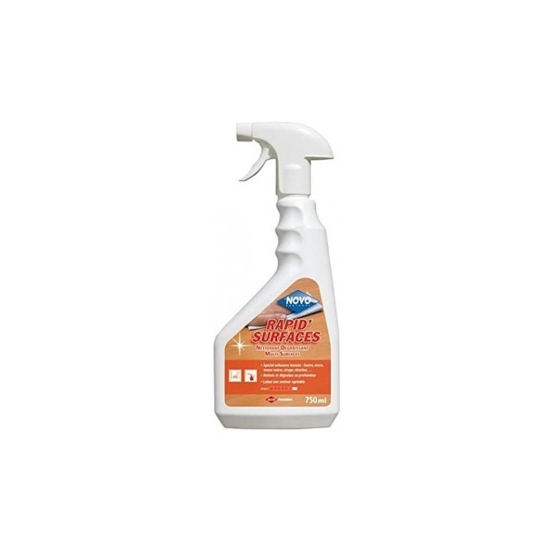 NOVO RAPID'SURFACES nettoyant multi-usages professionnel prêt à l'emploi pulvérisateur 750 ml