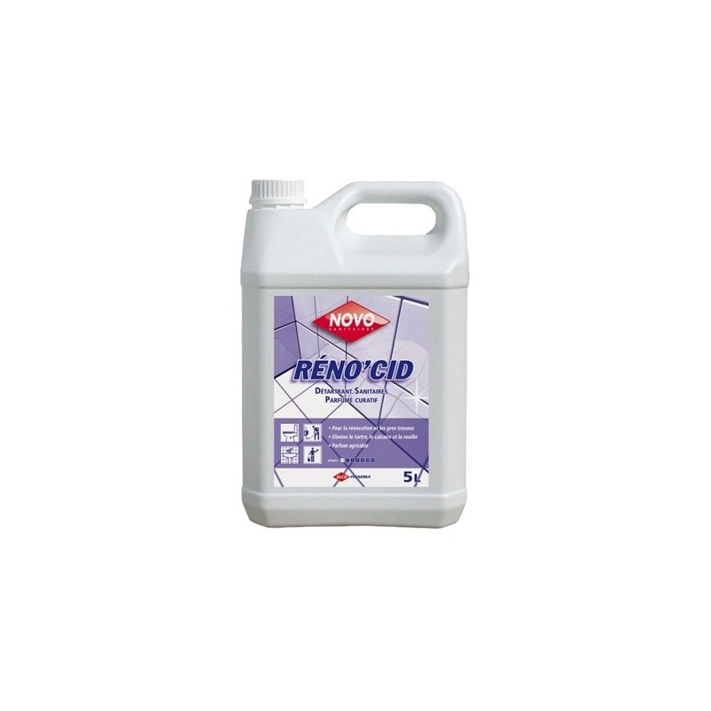 NOVO RENO'CID rénovant acide concentré sanitaires bidon 5 litres