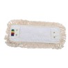 Frange coton à poches et languettes 40 cm pour support à plat