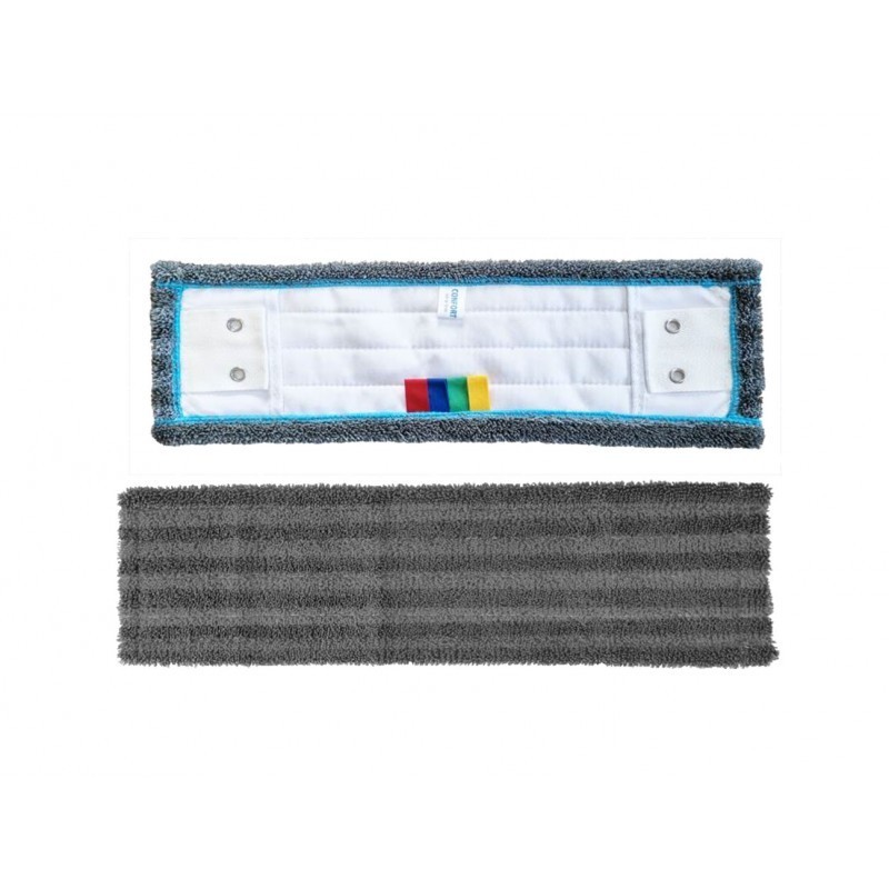 Frange microfibre CONFORT 40 cm à poches et languettes 2 œillets
