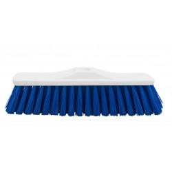 Balai droit polyester mi-dur bleu 29 cm monture PP conforme HACCP