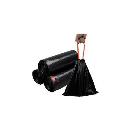 Sac Poubelle 30L Noir 30 Microns - Fermeture Coulissante - Clean By Luna